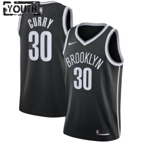 Dres Brooklyn Nets Seth Curry 30 Nike 2022-23 Icon Edition Crno Swingman - Dječji